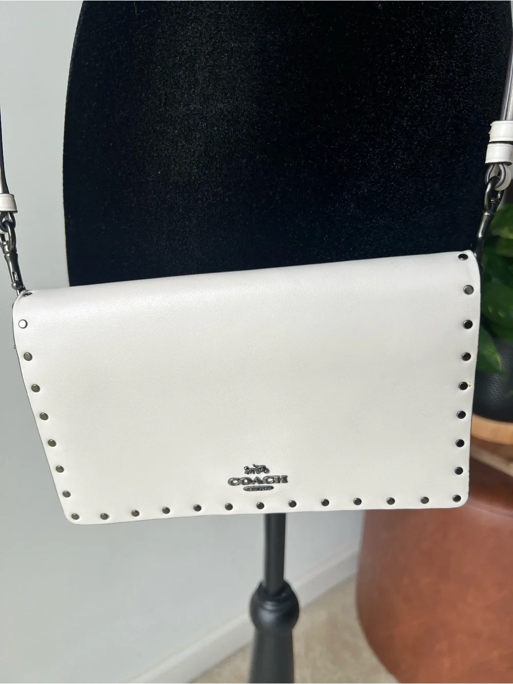 Coach Hayden Foldover Crossbody Clutch With Rivets 29675